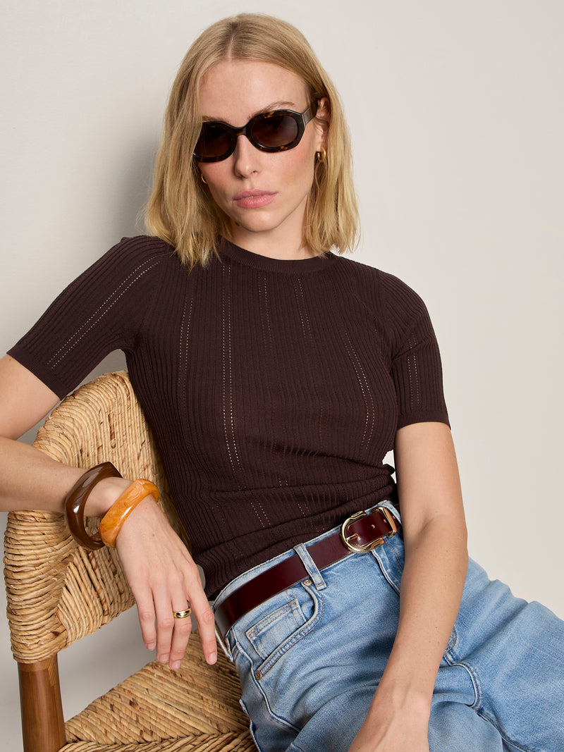 Perfect Knitwear Tee Rich Soil alt 6