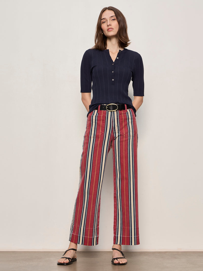 Air Of Ease Half Sleeve Tee Navy Blazer alt 5