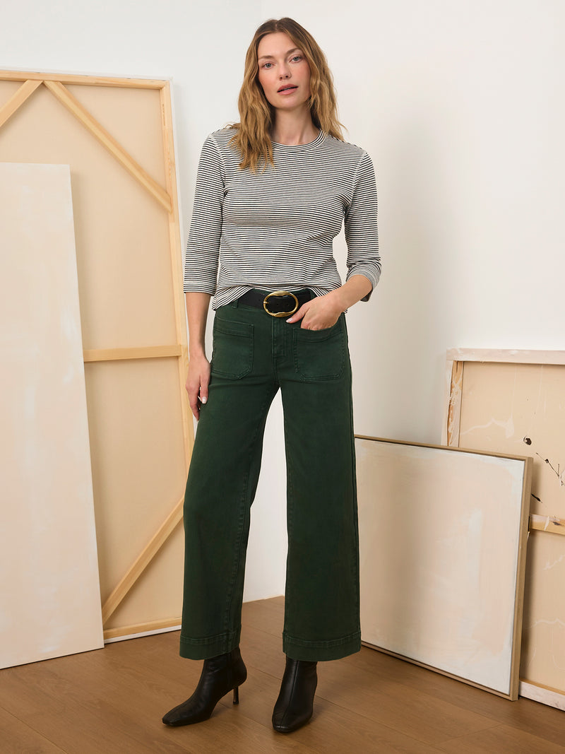 Chelsea Wide Leg Jean Washed Forest alt 2
