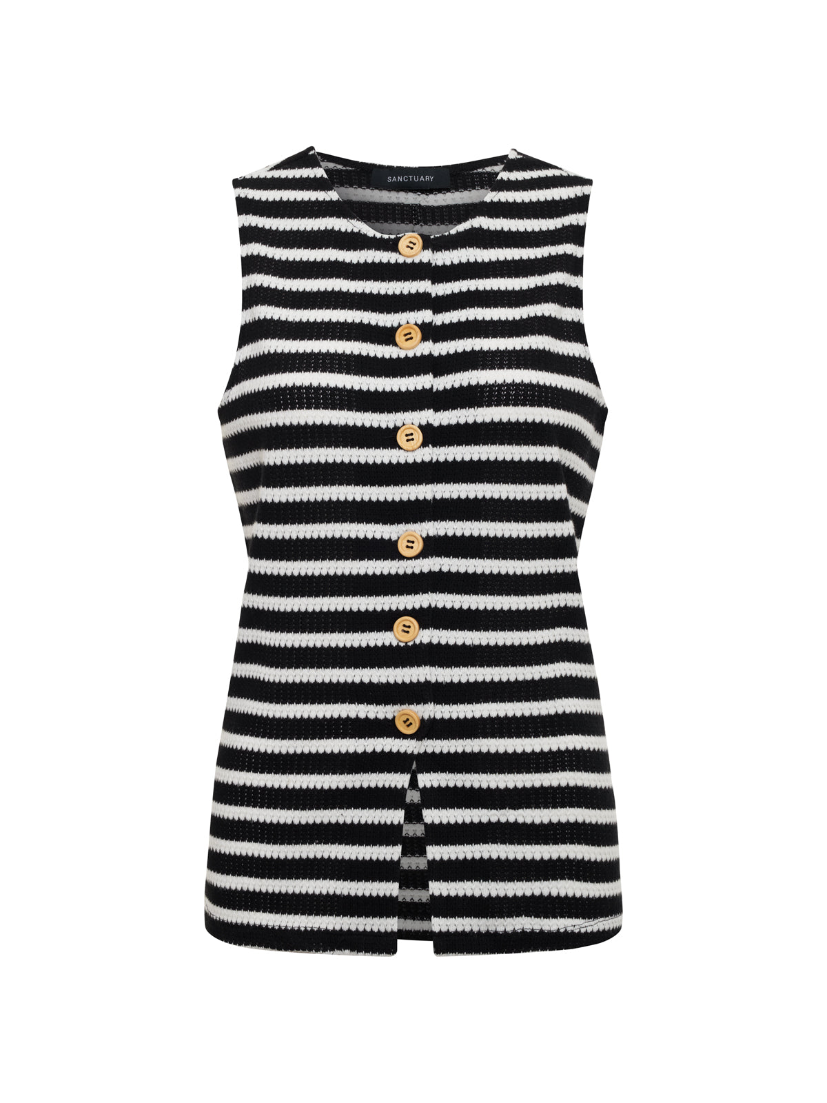 striped dress knitted vest MIRI STRIPED SWEATER VEST