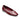 The gigi ballet flat in black wine by Sanctuary Clothing is a shiny burgundy patent leather shoe with a rounded toe and slight heel, shown on a white background.