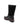The milena boot black by Sanctuary Clothing is a mid-calf boot featuring a leather foot, suede shaft, rounded toe, pull tab at the back, and thick sole with brown welt detail, shown here against a white background.