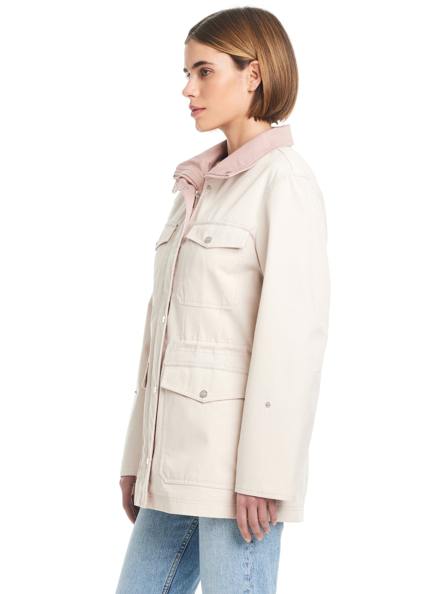 Cotton Touch Relaxed Twill Jacket Moonbeam