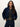 Bubble Hem Bomber Jacket Dark Denim
