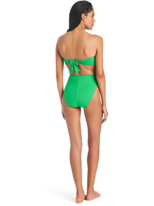 Refresh Rib Bikini Bottom Green Flare