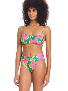 Super Bloom V-Wire Bandeau Bikini Top Multi