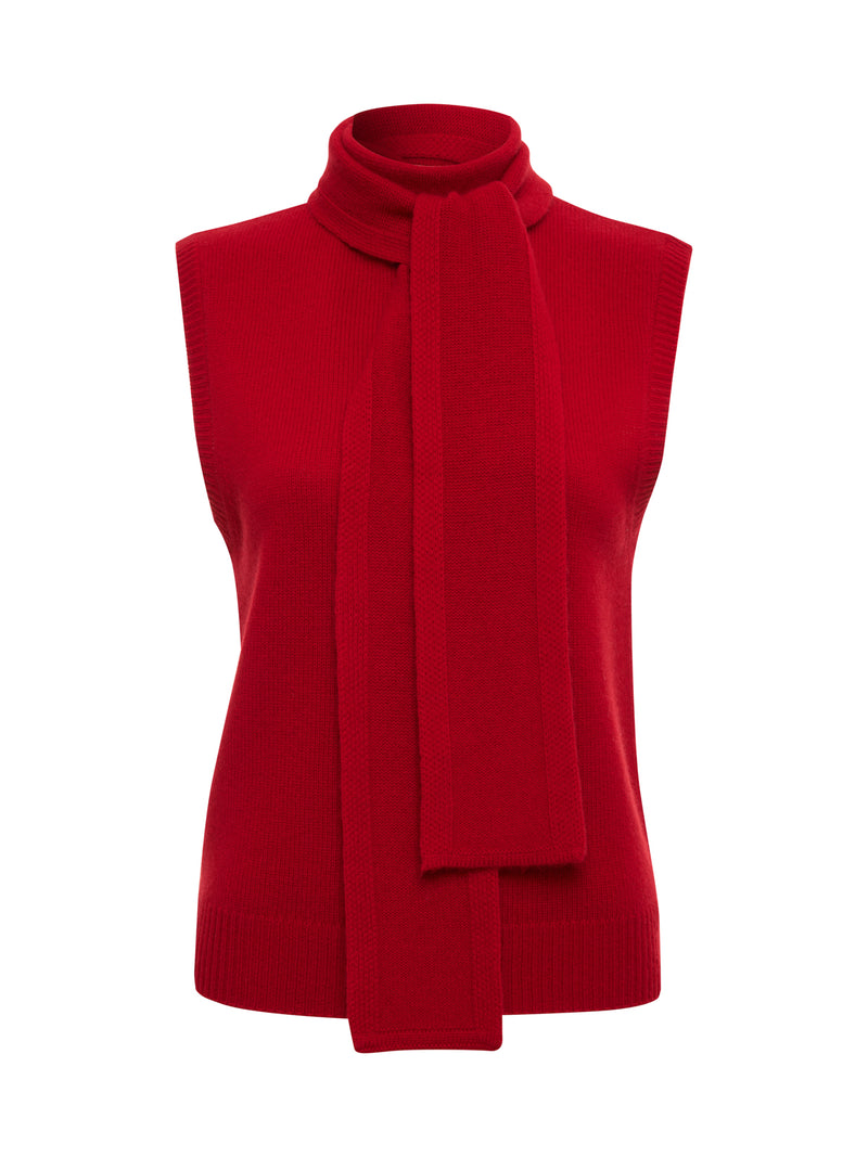 Scarf Sweater Shell Cherry Lacquer alt 5