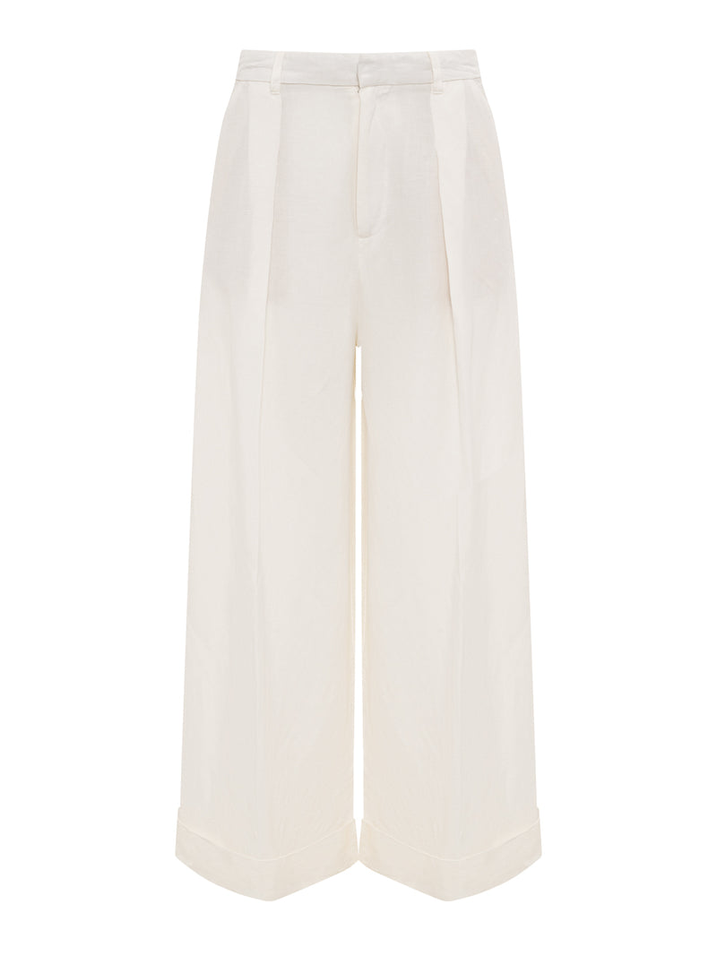Terrace Linen Pant Chalk alt 6