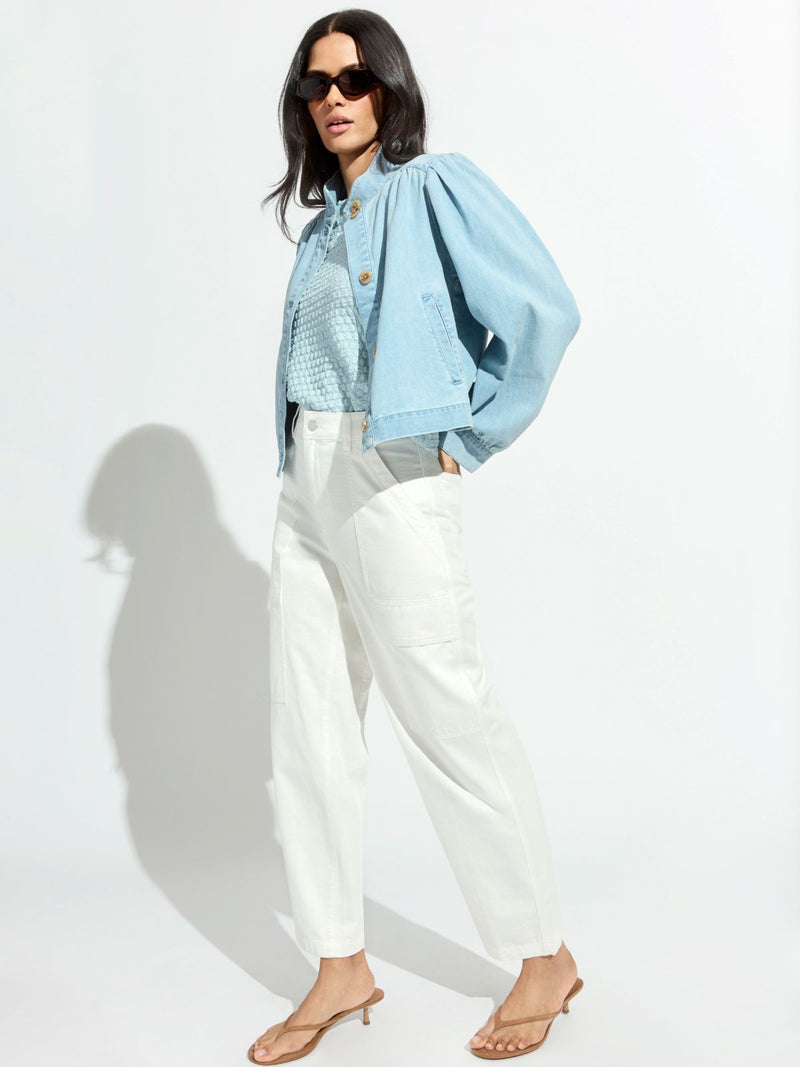 Boyfriend Utility Pant White