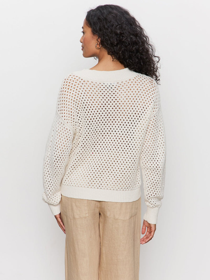 Airy Openwork Sweater Macrame alt 3