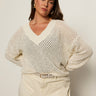 Airy Openwork Sweater Macrame Extended Sizing - Sanctuary Clothing