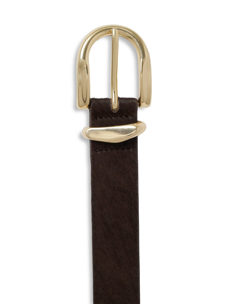 All Day Calf Hair Belt Choco Brown alt 3