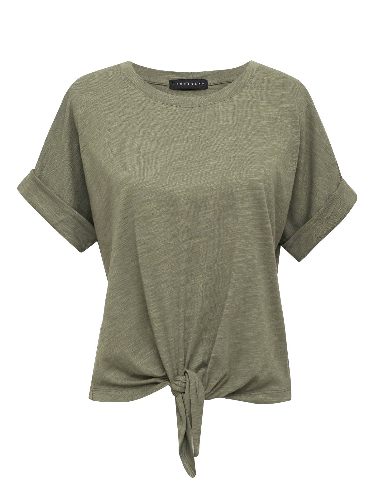 All Day Tie Tee Trail Green - Sanctuary Clothing