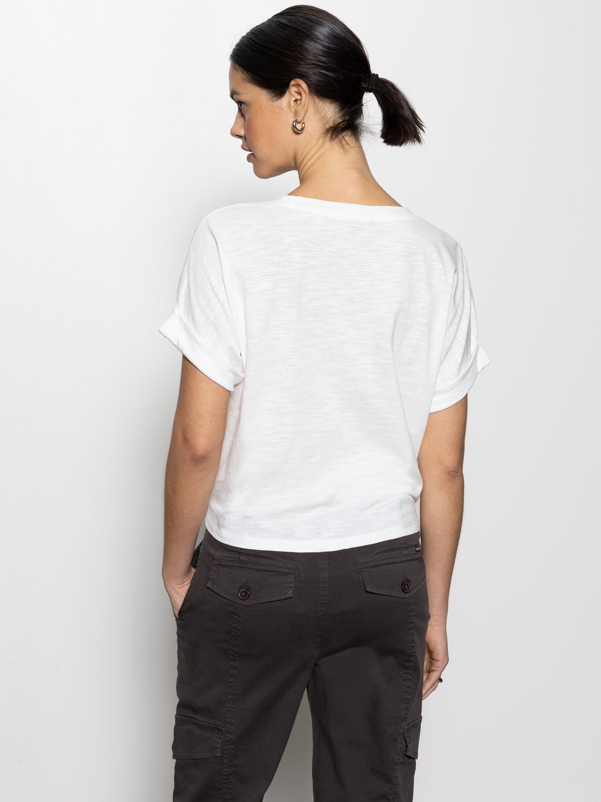 All Day Tie Tee White - Sanctuary Clothing