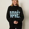 Apres Ski Sweater Black/Aquamarine - Sanctuary Clothing