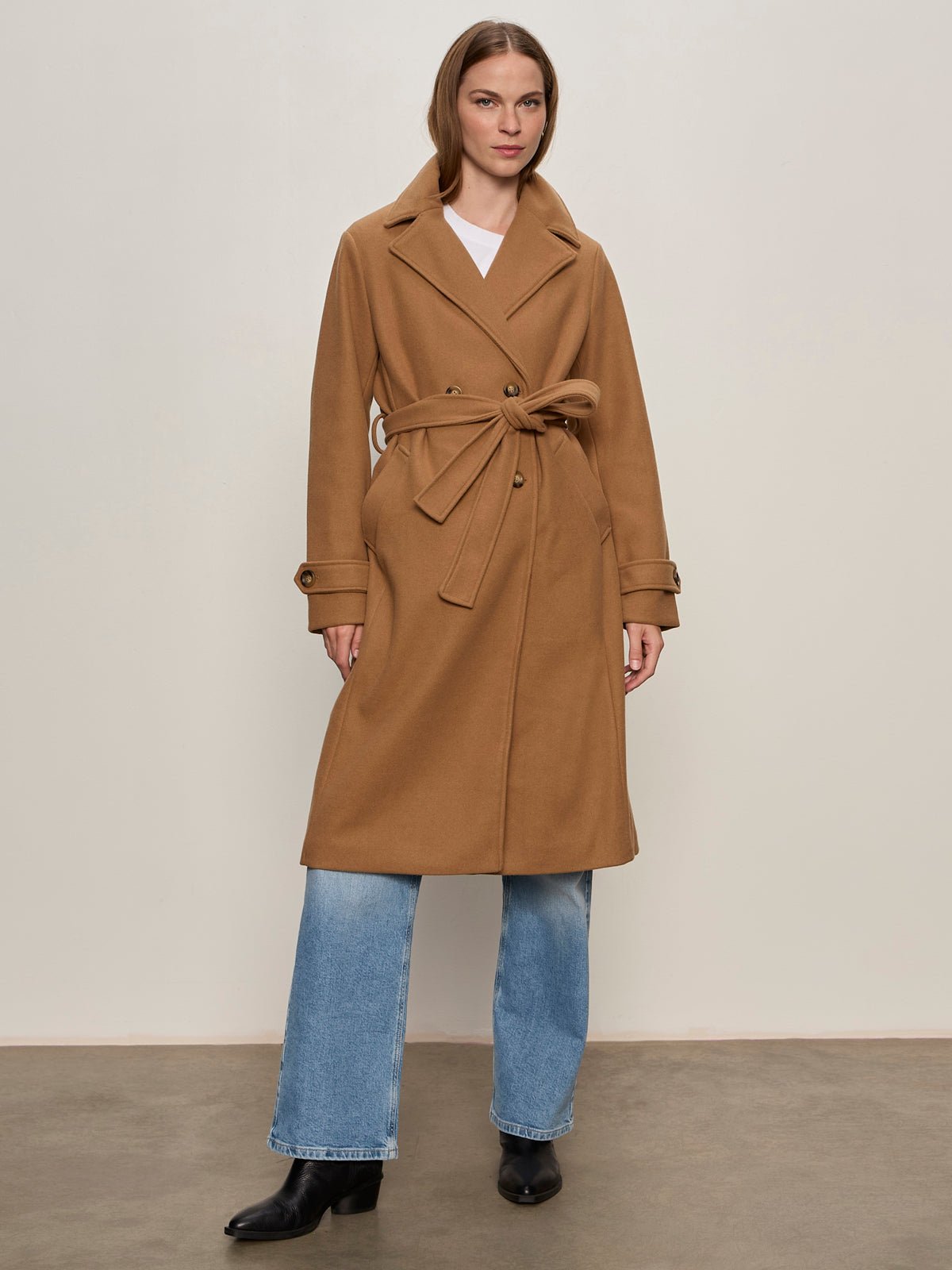 Aria Wrap Coat Camel - Sanctuary Clothing