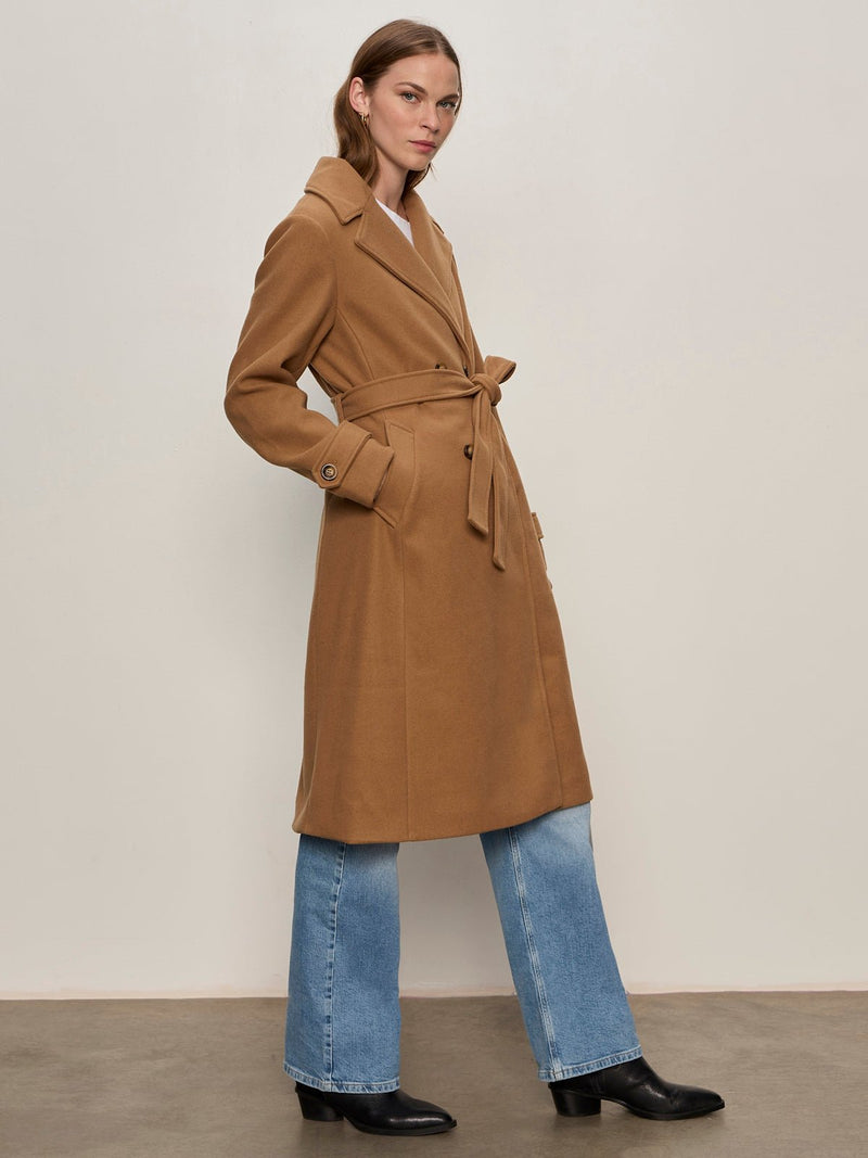 Aria Wrap Coat Camel alt 3