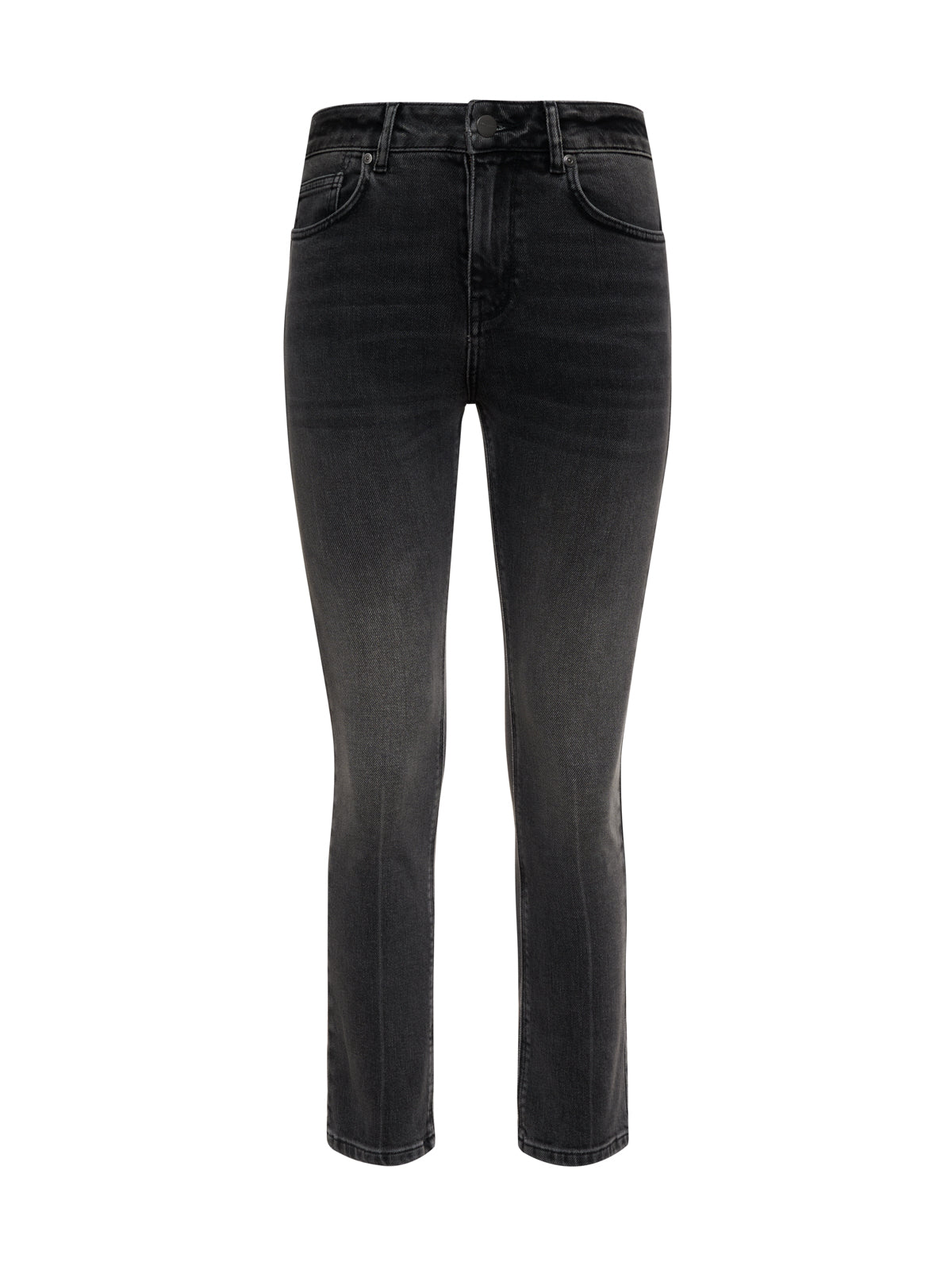 Astra Kick Crop Jean Washed Black Denim - Sanctuary Clothing