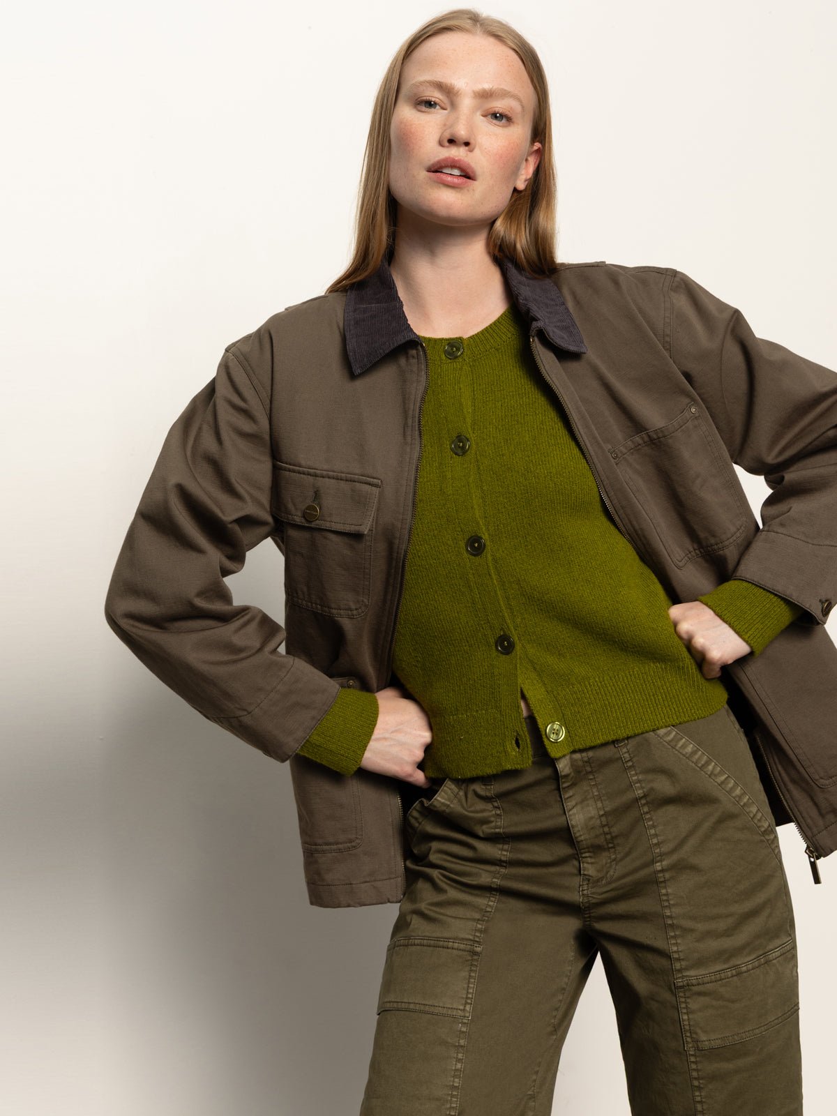 Barn Jacket Burnt Olive - Sanctuary Clothing