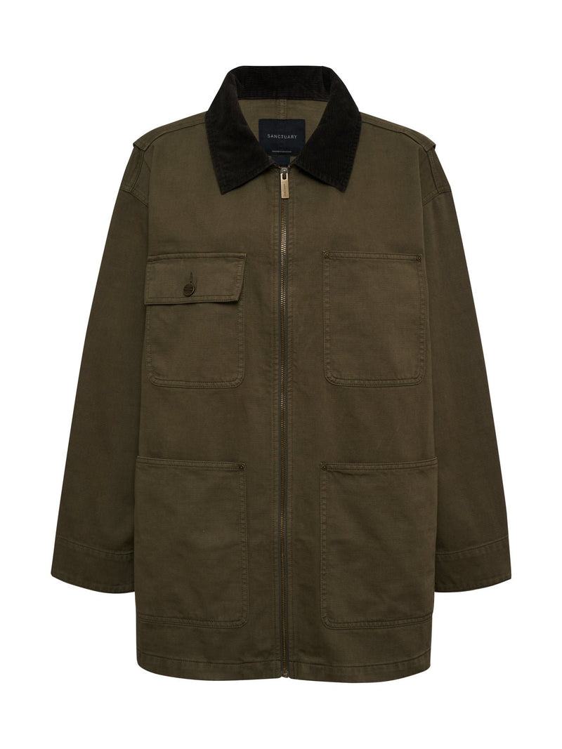 Barn Jacket Burnt Olive alt 2