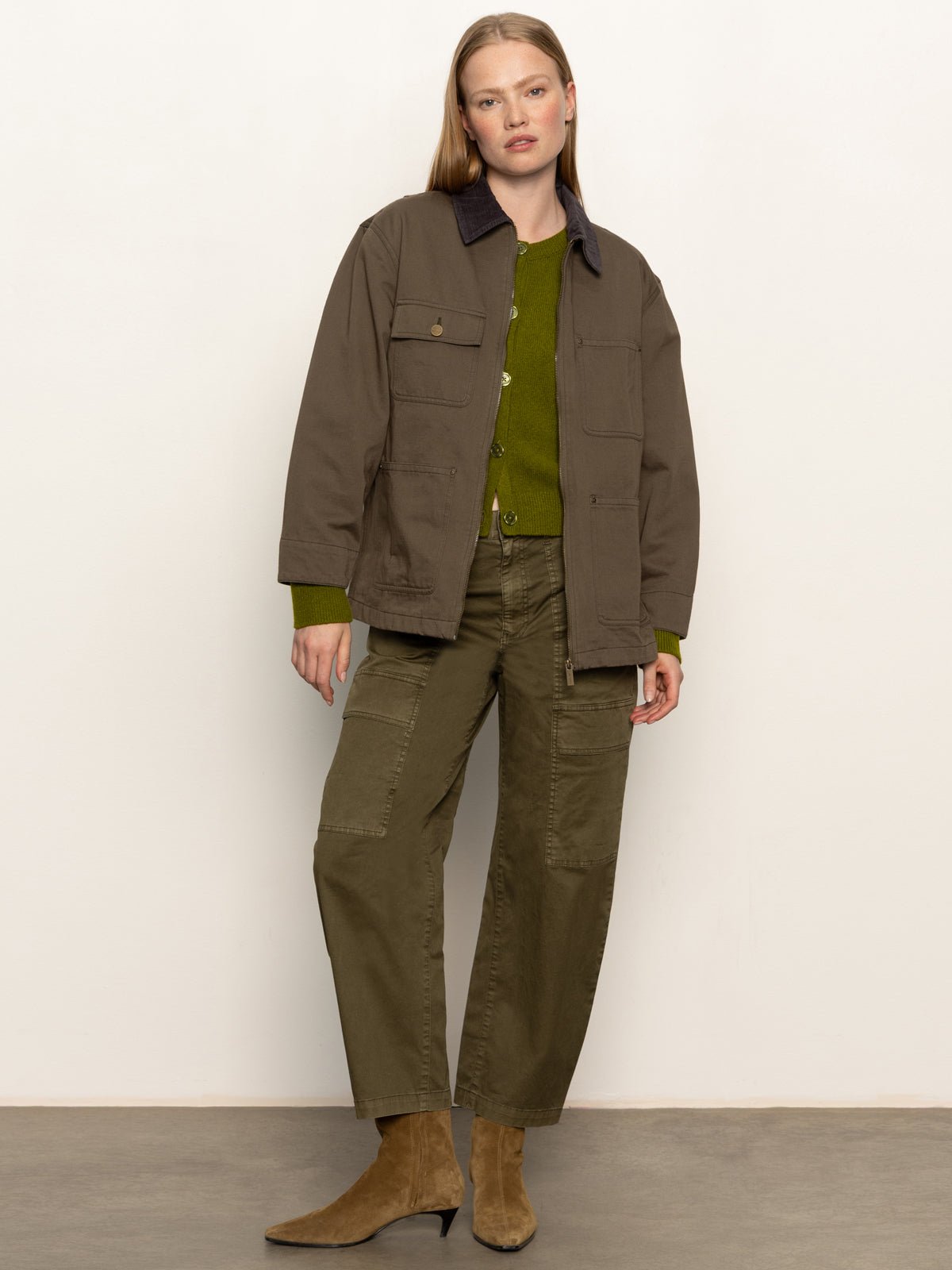 Barn Jacket Burnt Olive - Sanctuary Clothing