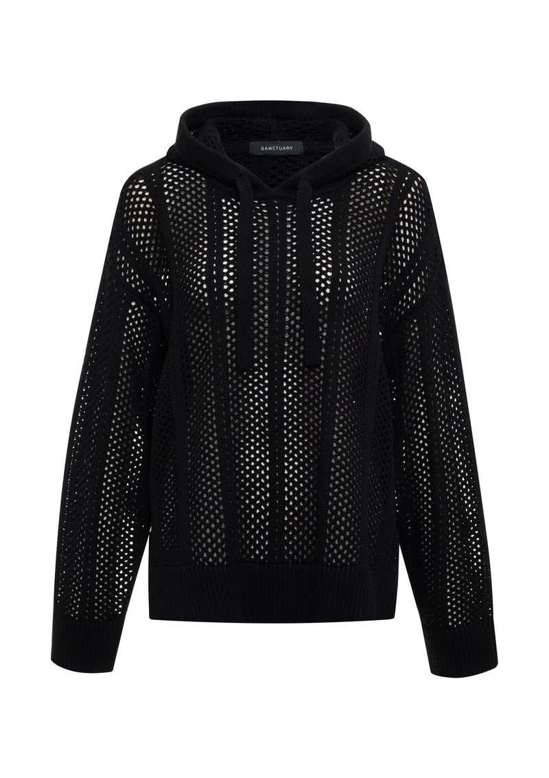 Beach Hoodie Black alt 6