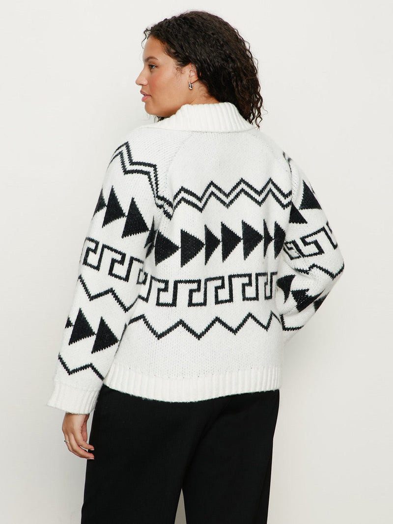 Below Zero Fairisle Popover Chalk And Black Fairisle Extended Sizing alt 3