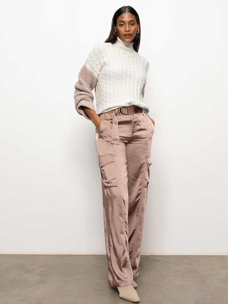 Boucle Sleeve Sweater Light Heather Oatmeal Multi alt 3