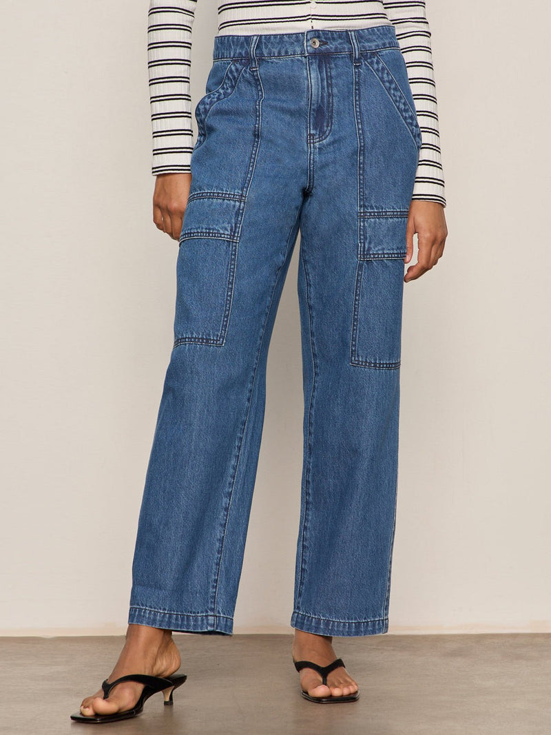 Boyfriend Utility Jean High Noon