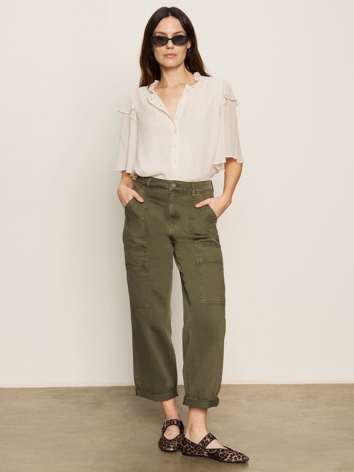 Boyfriend Utility Pant Kalamata - Sanctuary Clothing