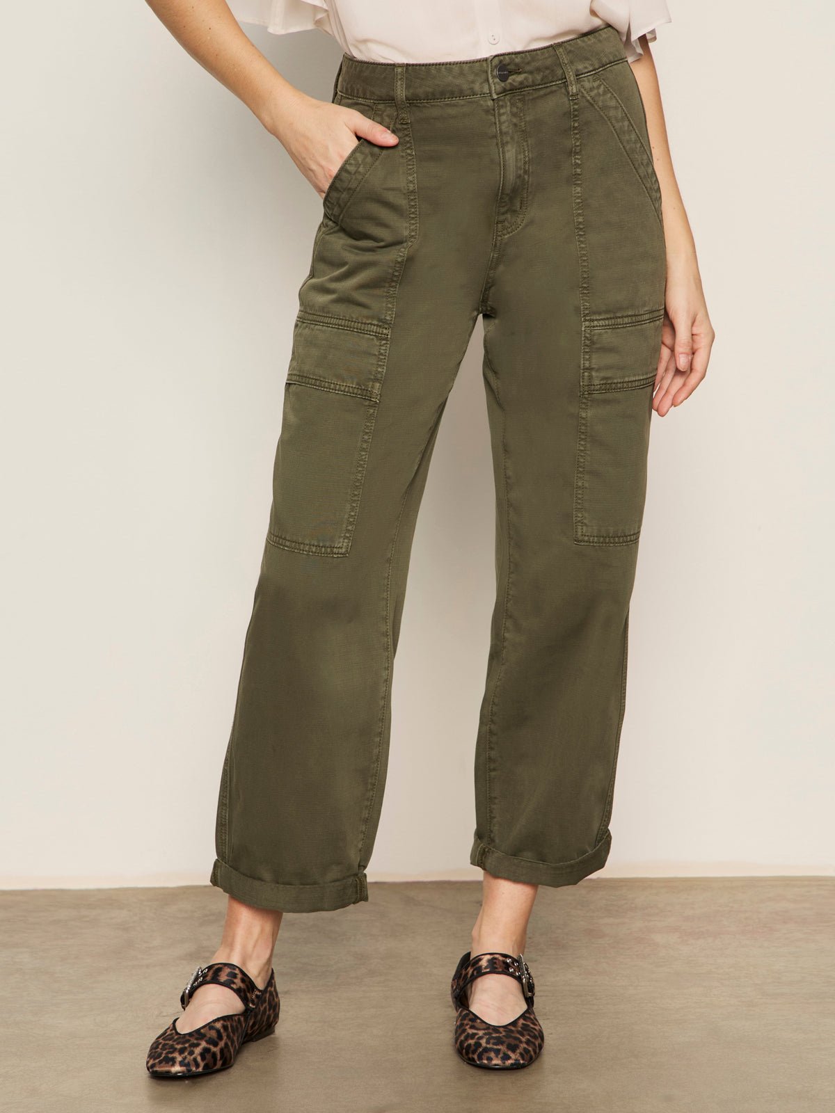 Boyfriend Utility Pant Kalamata - Sanctuary Clothing