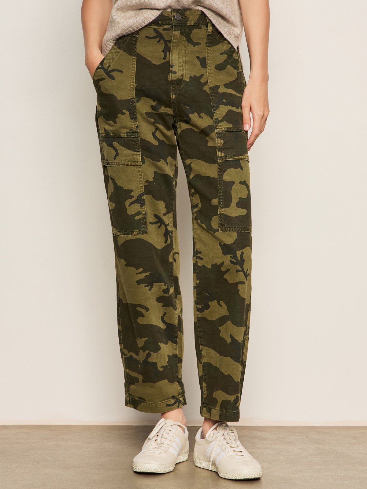 Boyfriend Utility Pant Rambler Camo - Sanctuary Clothing