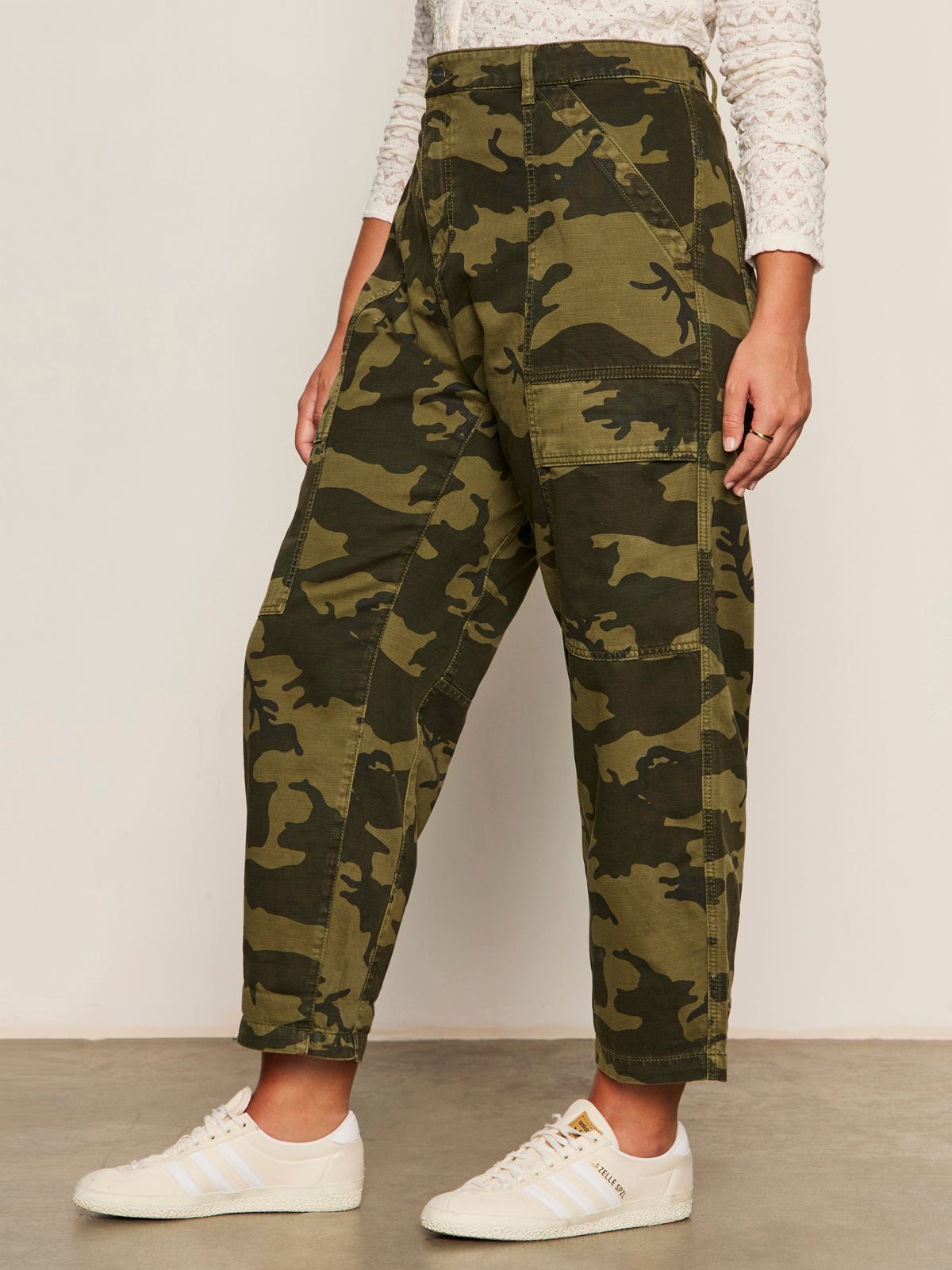 Boyfriend Utility Pant Rambler Camo Extended Sizing - Sanctuary Clothing