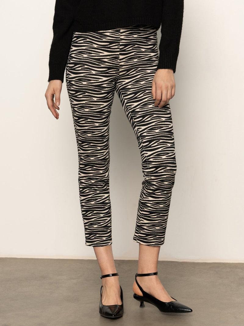 Carnaby Kick Crop Legging Fluid Zebra