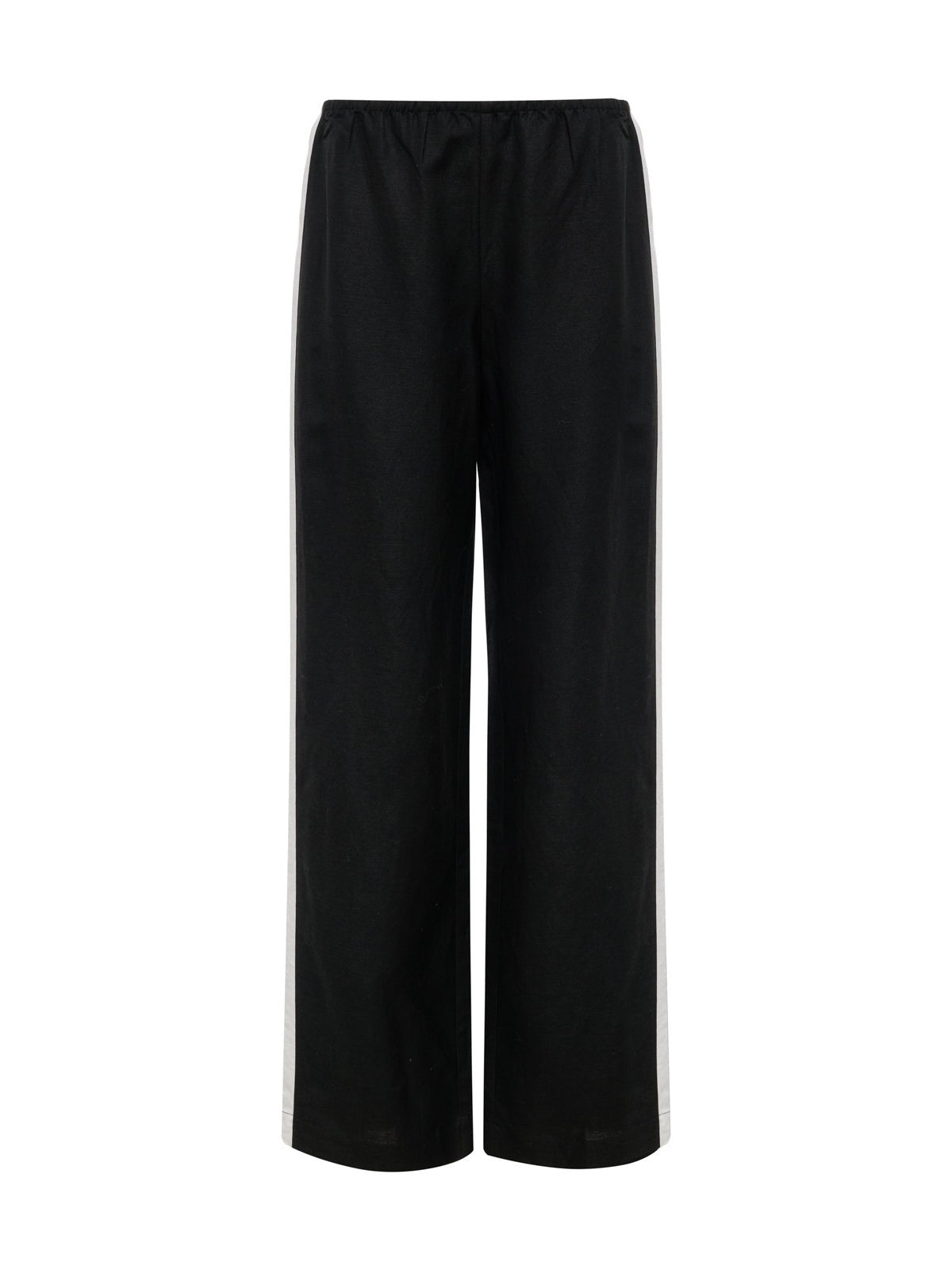 Casual Semi - High Rise Track Pant Black Chalk Stripe - Sanctuary Clothing