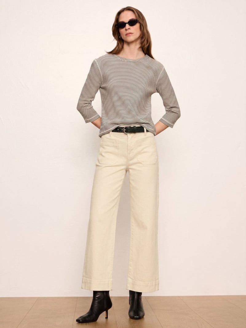 Chelsea Wide Leg Jean French Vanilla alt 1