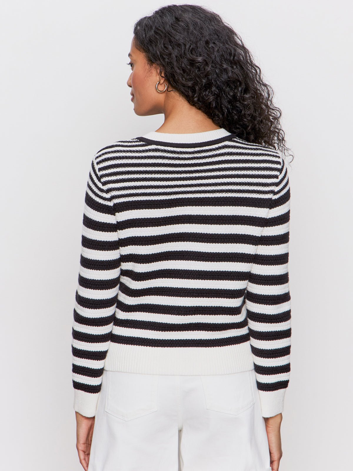 City Summer Cardi Black/ Macrame Multi Stripe - Sanctuary Clothing