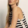 City Summer Tank Black/ Macrame Stripe - Sanctuary Clothing