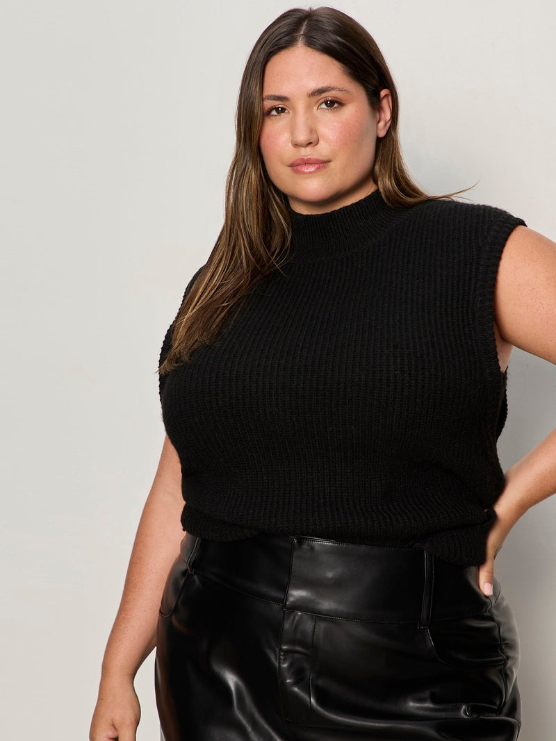 City Sweater Shell Black Extended Sizing