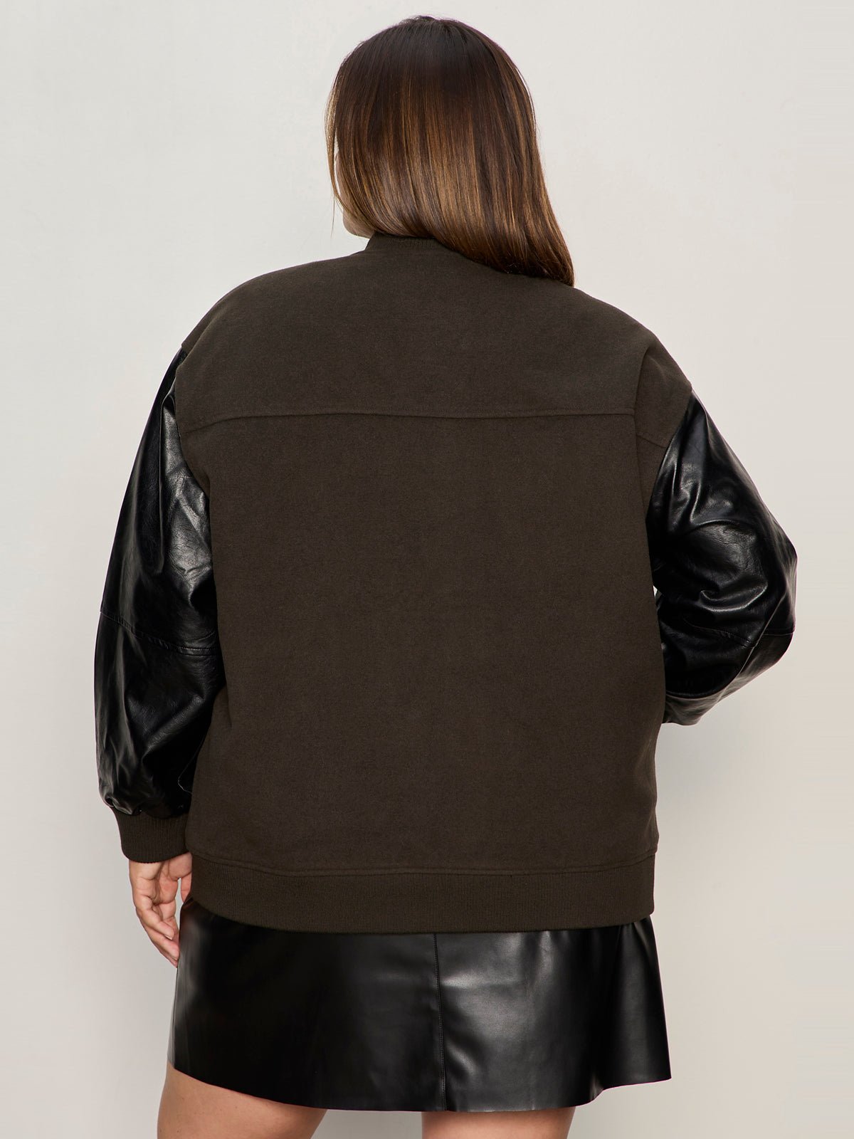 Club Varsity Jacket Midnight Olive Extended Sizing - Sanctuary Clothing