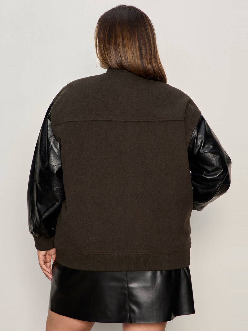 Club Varsity Jacket Midnight Olive Extended Sizing alt 3