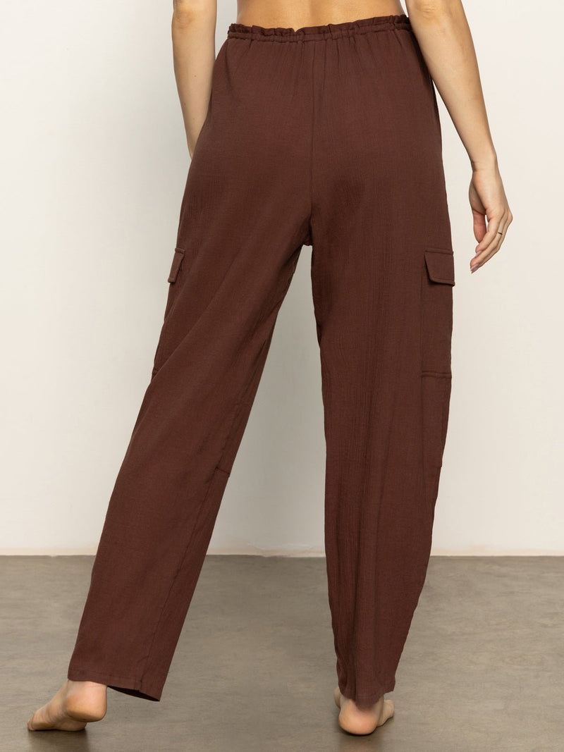 Coastal Covers Baggy Barrel Cargo Pant Espresso alt 2