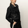 Coated Twill Bomber Jacket Black - Sanctuary Clothing