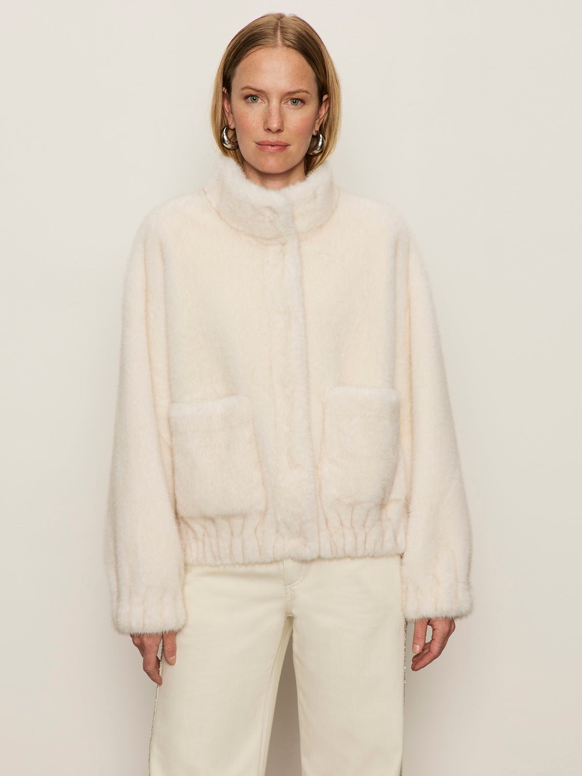 Coco Fur Jacket Almond Cream - Sanctuary Clothing