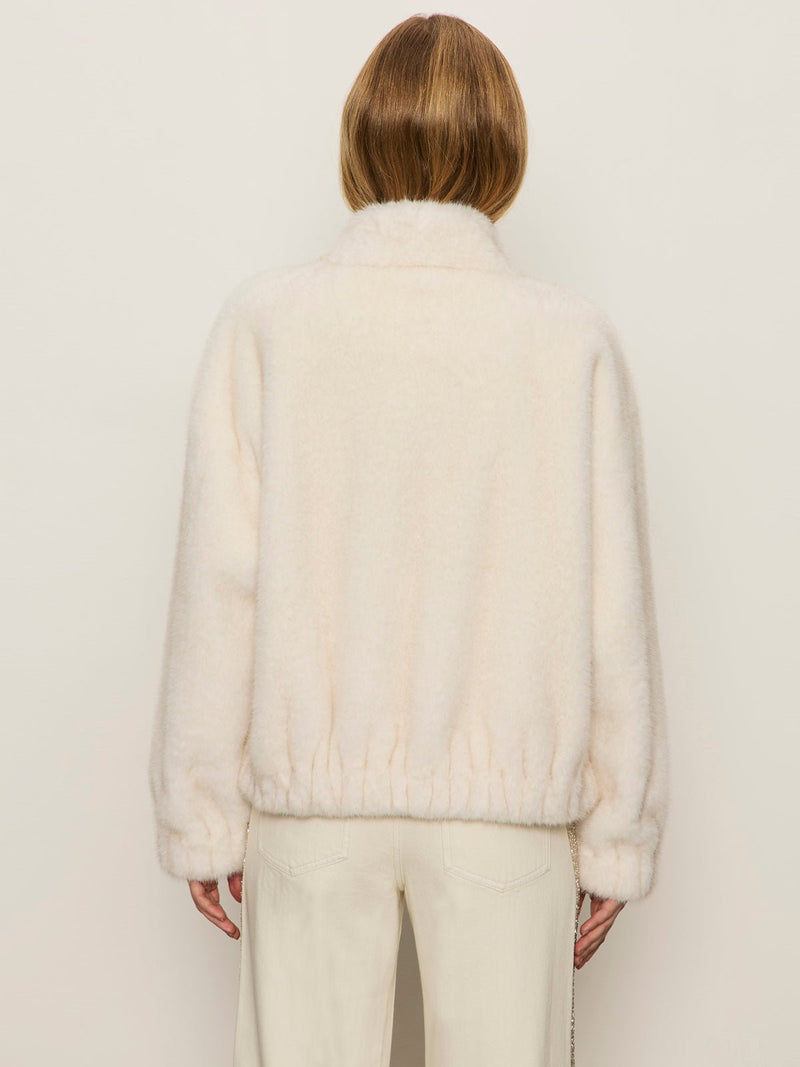 Coco Fur Jacket Almond Cream alt 3
