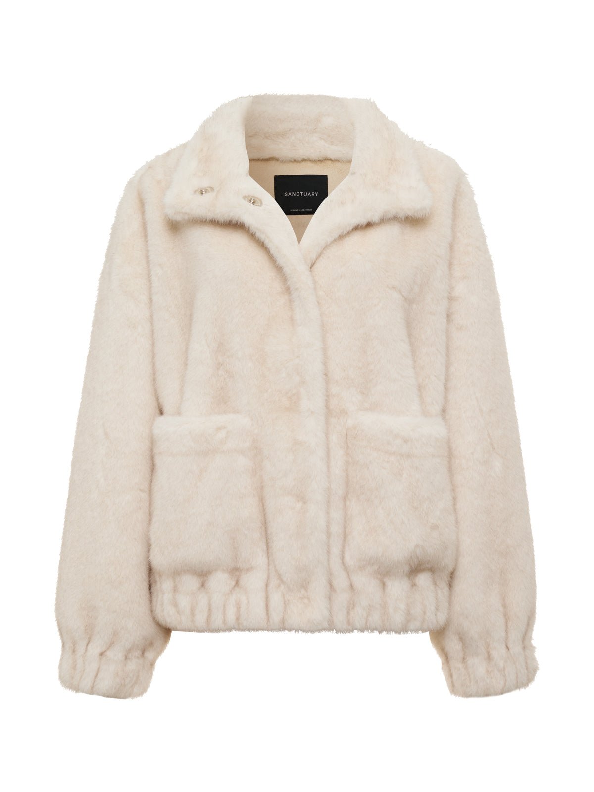 Coco Fur Jacket Almond Cream Extended Sizing - Sanctuary Clothing