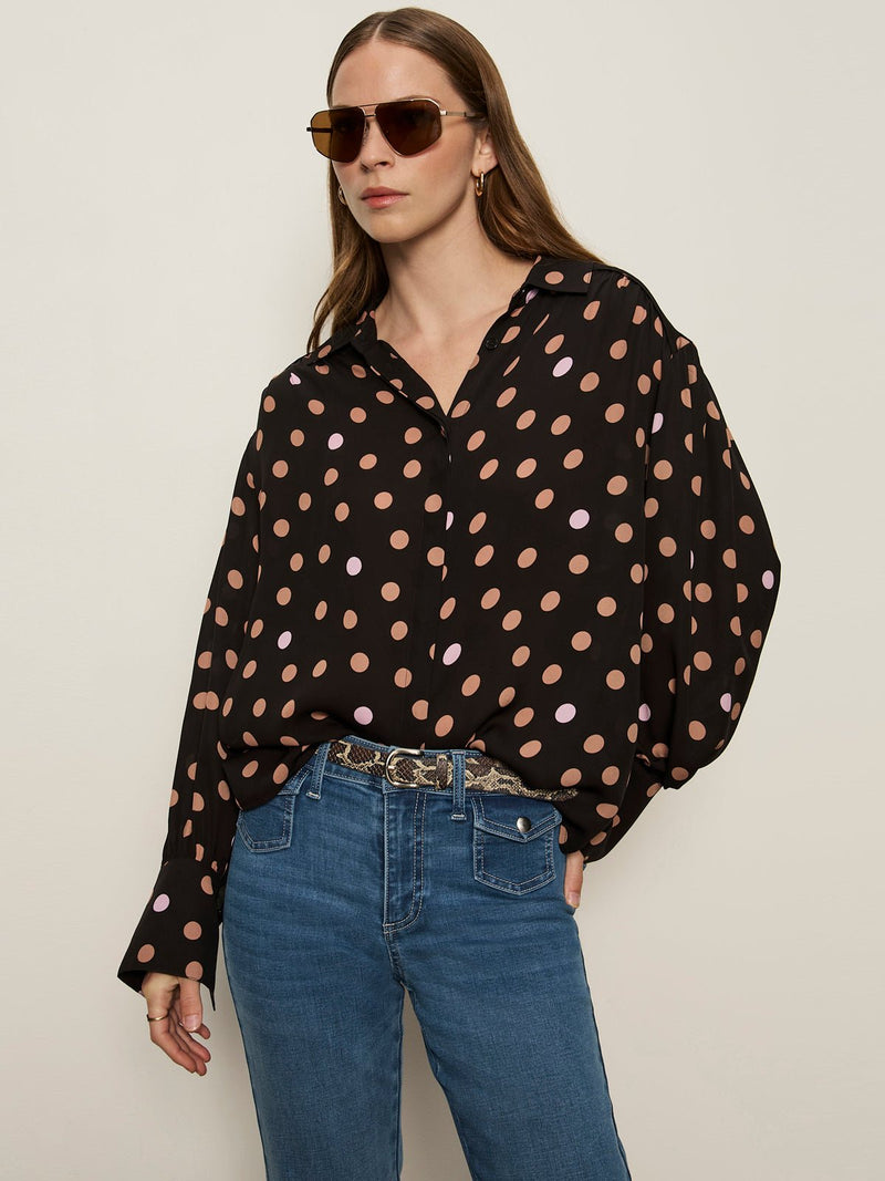 Colette Silk Shirt Popspot alt 1