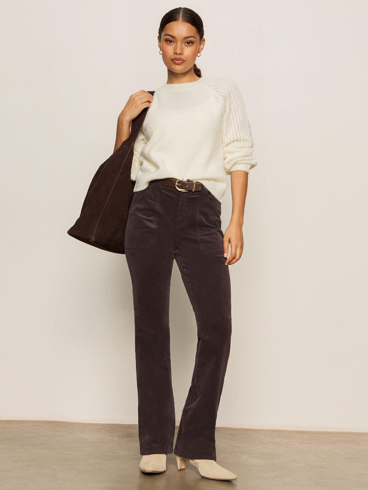 Corduroy Hayden Bootcut Pant Semi Sweet Petite Sizing - Sanctuary Clothing