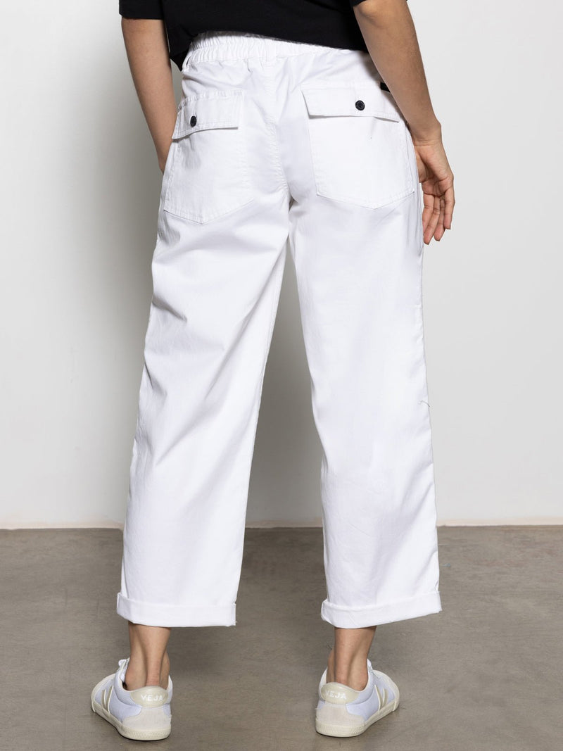 Cruiser Chino Semi High Rise Pant Bleached White alt 1