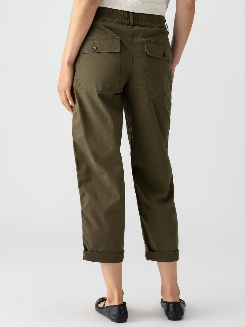 Cruiser Chino Semi-High Rise Pant Burnt Olive alt 1